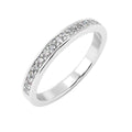 D/VVS Lab Diamond 0.50Ct Half Eternity Ring in Platinum / Gold - 2.5mm