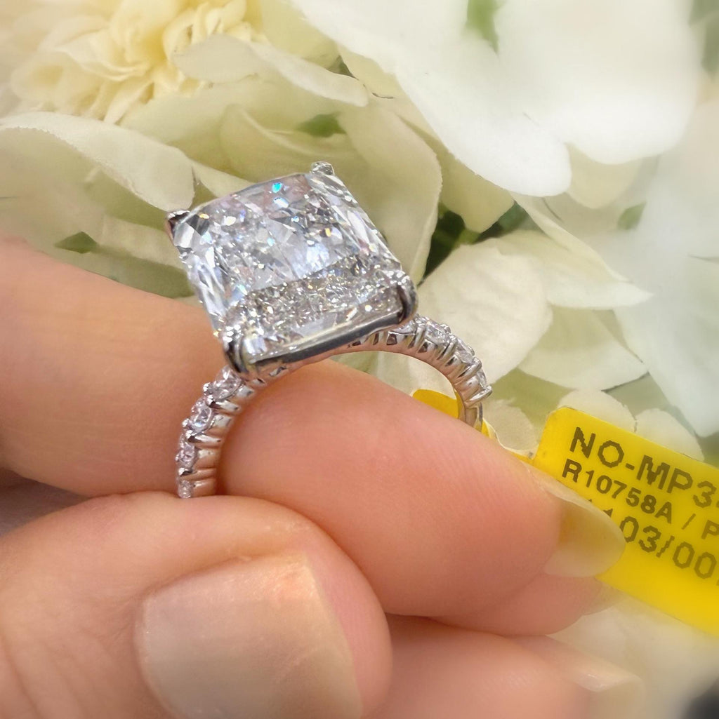 Ethical Ashoka Cut Lab Diamond Engagement Ring – Solid Platinum