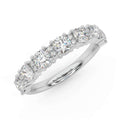 1.00Ct D/VVS Round Diamond Claw Set Anniversary Ring