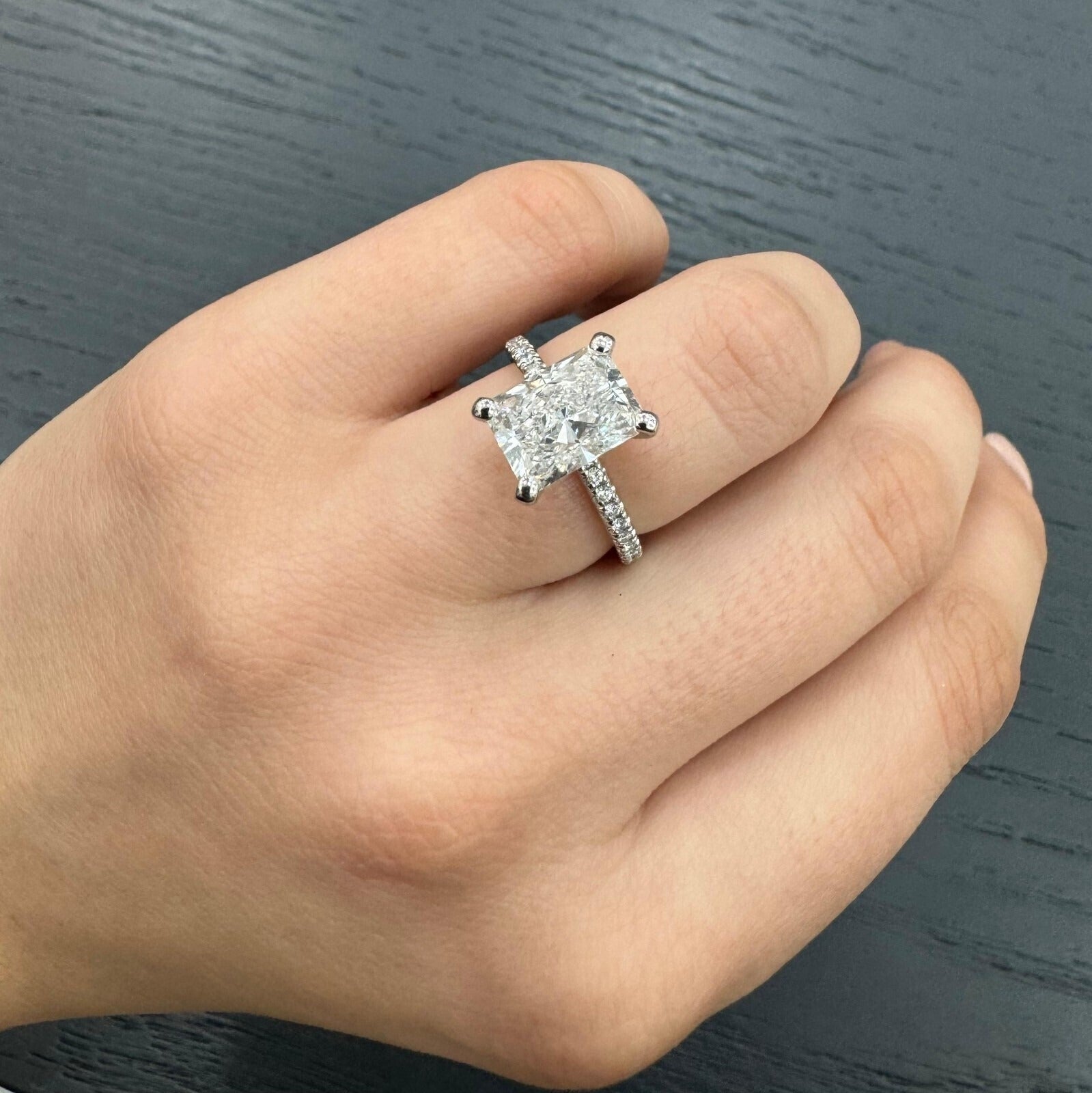 Ethical 2Carat Lab Grown Radiant Diamond Engagement Ring