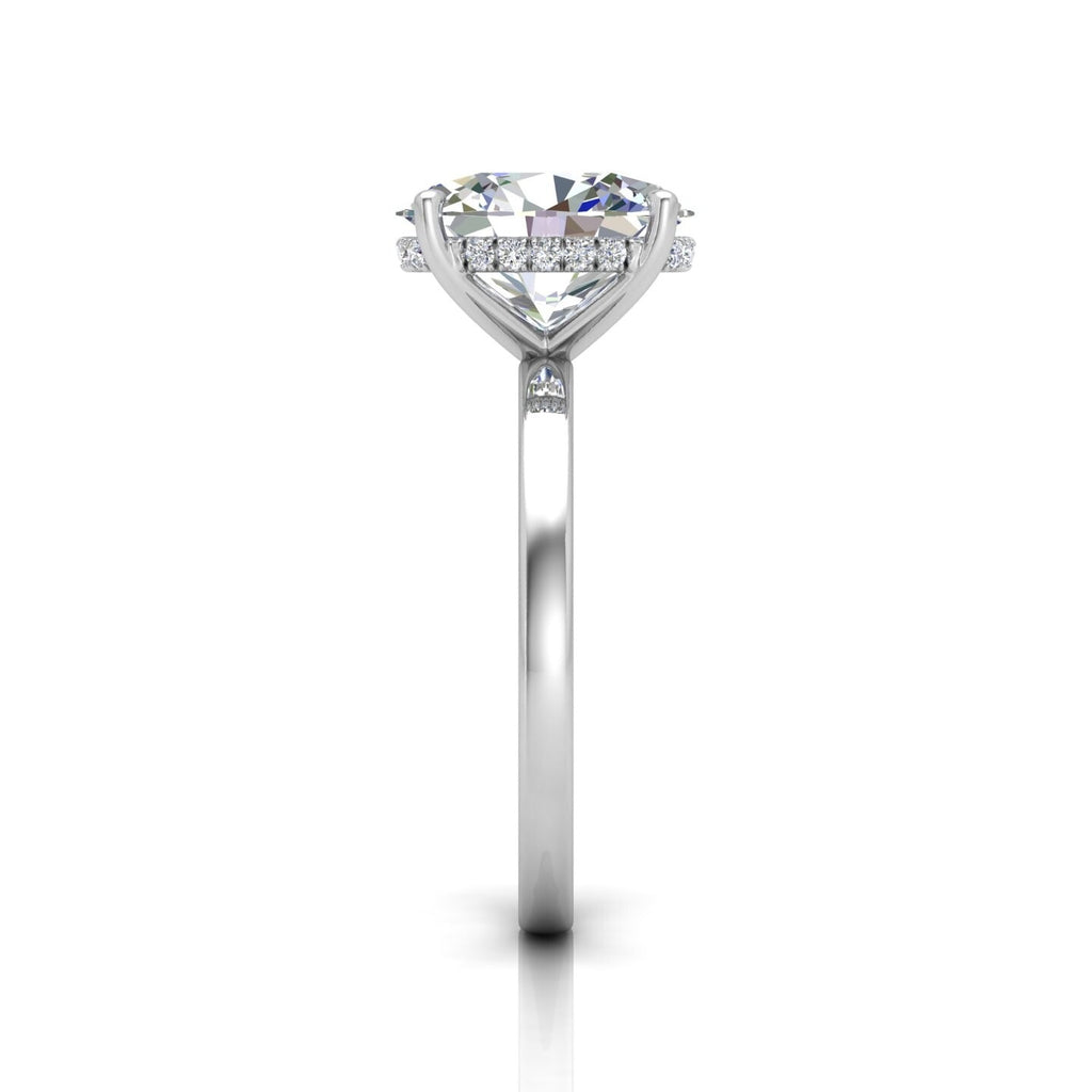 Luxury Presentation Box with IGI Certified Oval Cut Lab Diamond Ring