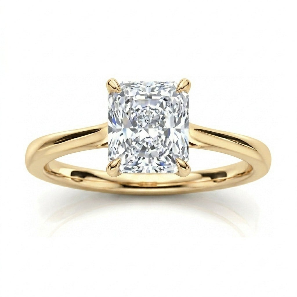 D/VVS Lab Grown Diamond Solitaire Engagement Ring