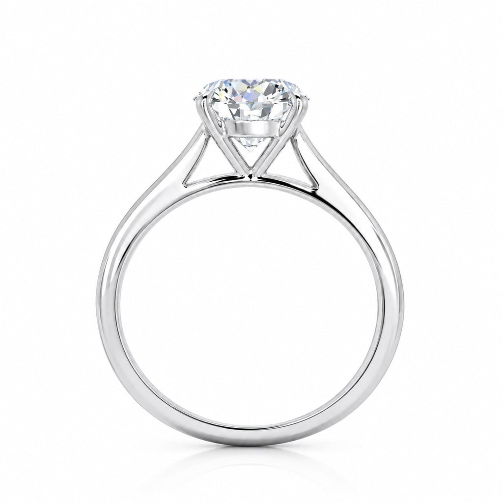 D/VVS Lab Grown Diamond Solitaire Engagement Ring