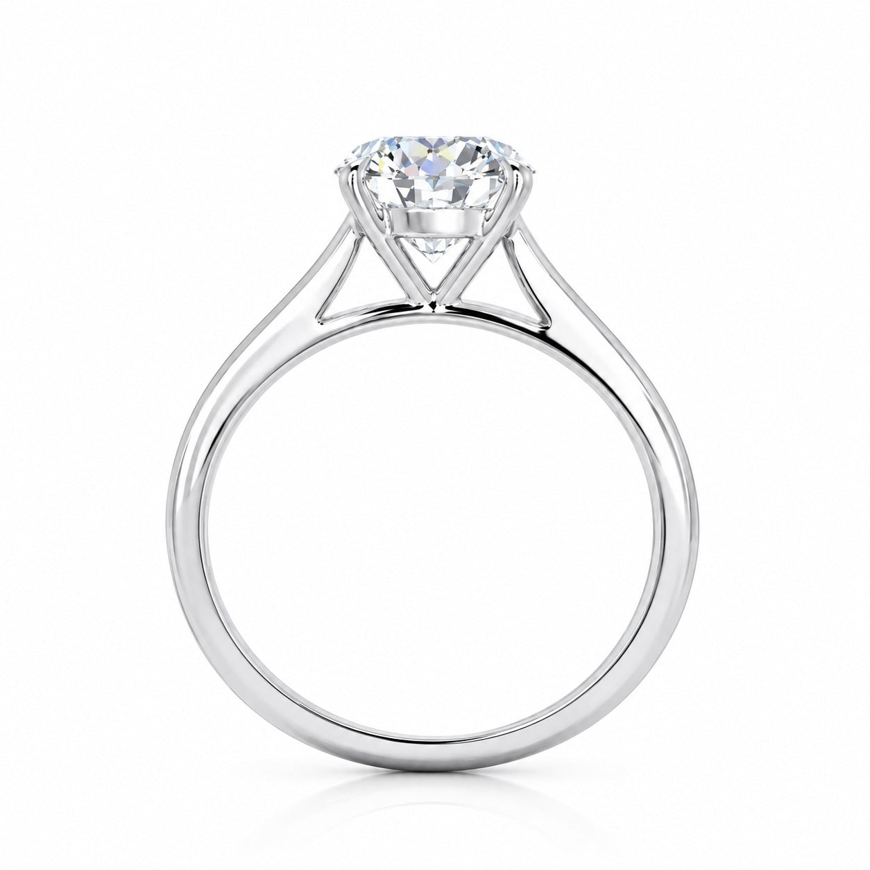 D/VVS Lab Grown Diamond Solitaire Engagement Ring
