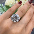 IGI Certified 10.00ct F/VS Round Diamond Solitaire Engagement Ring in Platinum