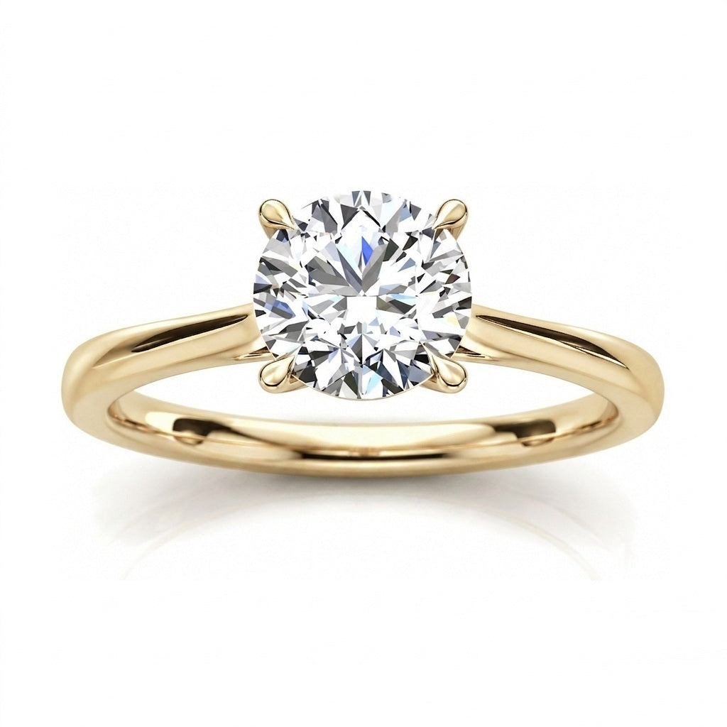 D/VVS Lab Grown Diamond Solitaire Engagement Ring