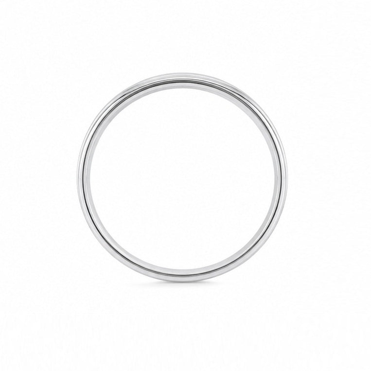 Men’s 5mm Wedding Ring in White Gold