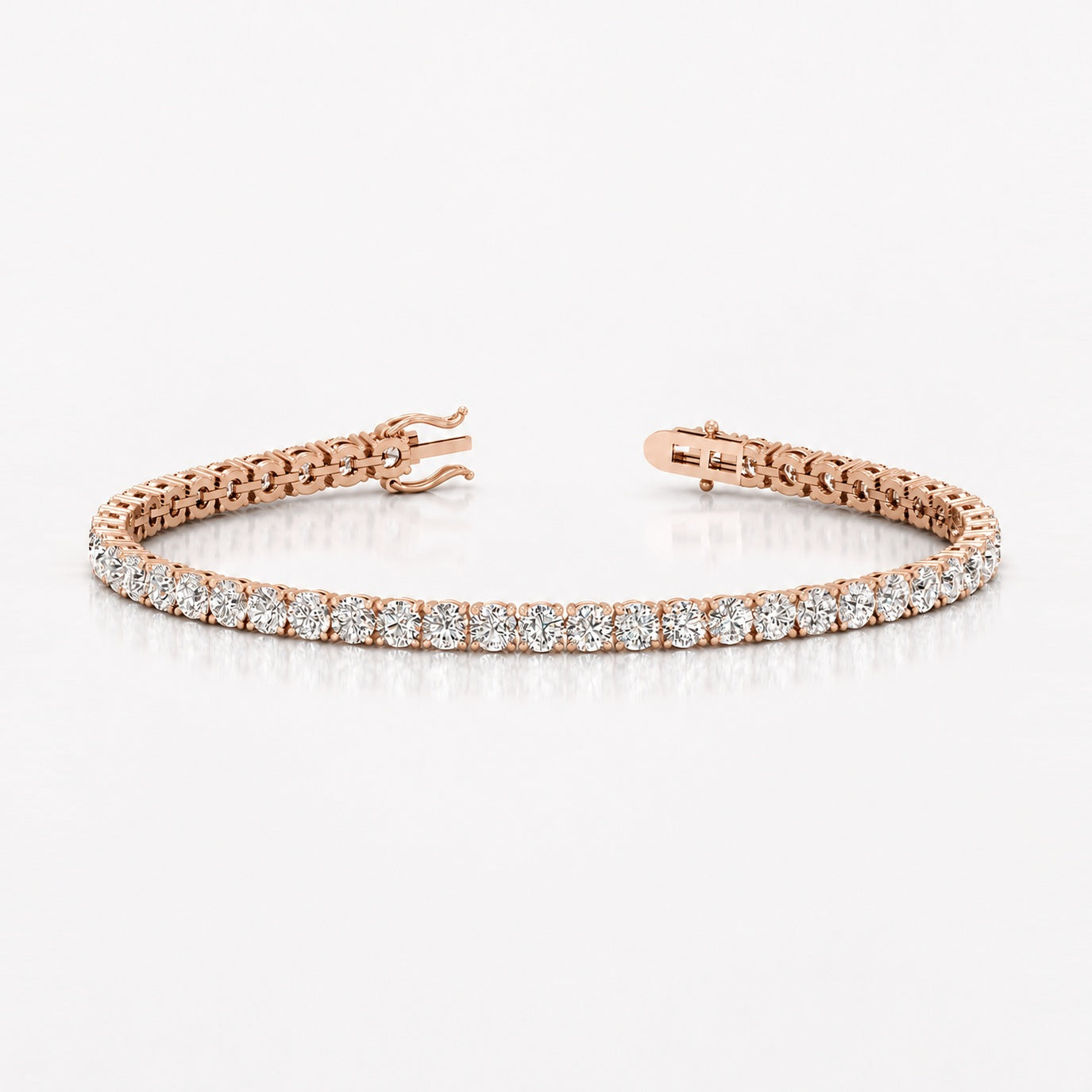 Statement Round Diamond Tennis Bracelet (10.00ct TW) in 9K Gold
