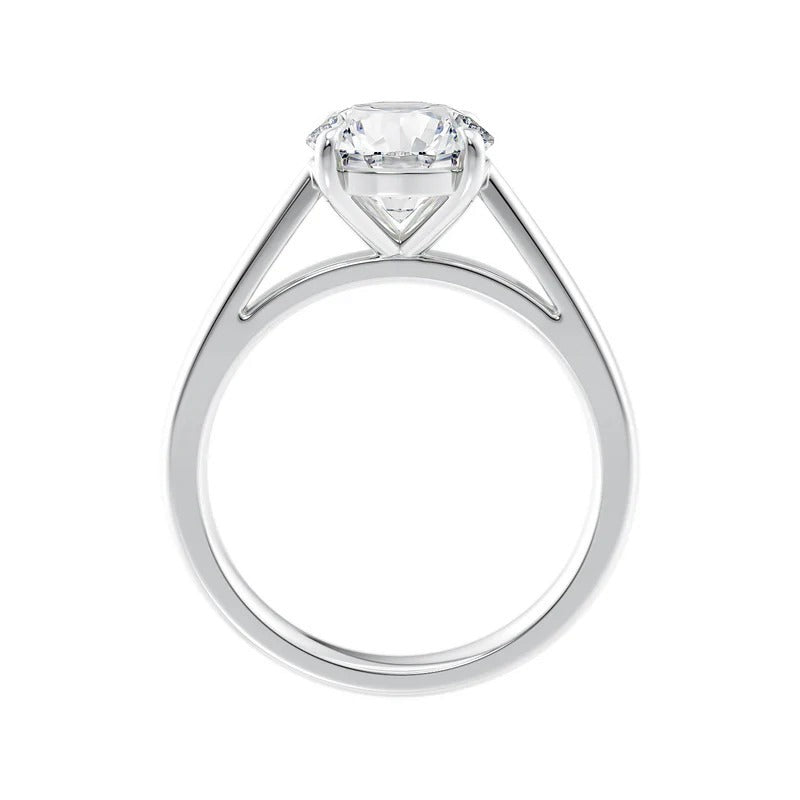 Huge Round Diamond Solitaire Engagement Ring in Platinum 2.00Ct - 3.00Ct