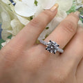 2.00CT IGI Certified Round Lab Diamond Engagement Ring in Platinum