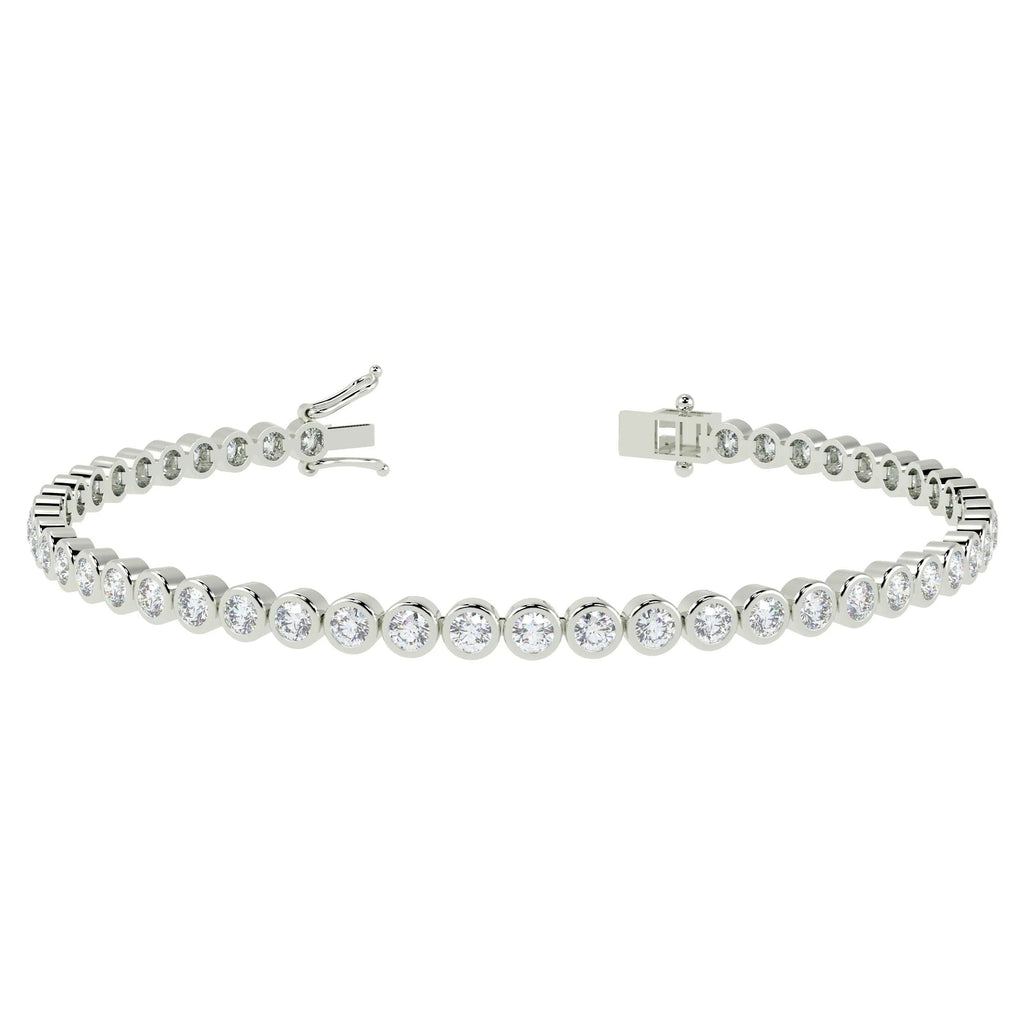 2.50ct Round Diamond Tennis Bracelet - 18k Gold