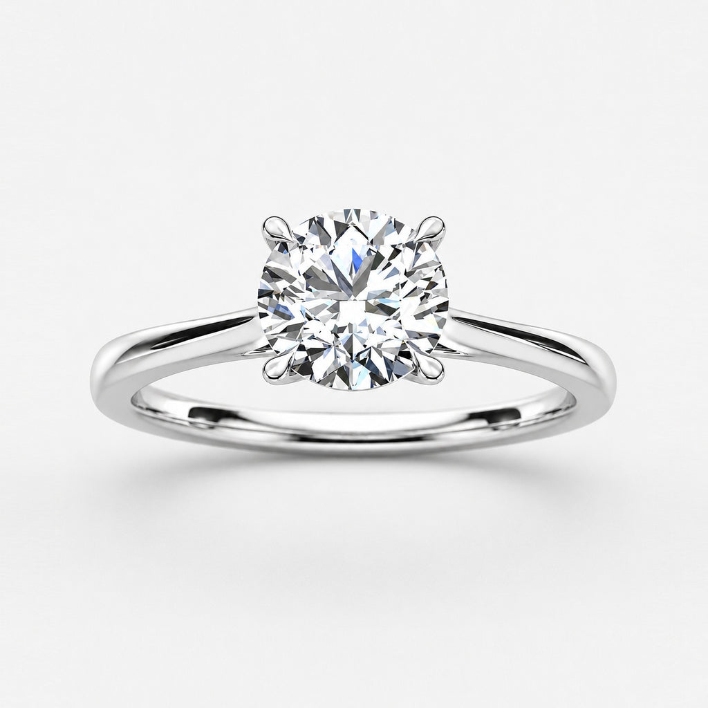 1.00CT D/VS Classic Round Diamond Solitaire Engagement Ring