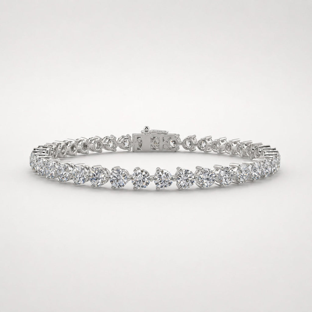 3.00ct Round Diamond Tennis Bracelet - Platinum