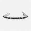 10 Ct Round Black Diamond Tennis Bracelet in Gold