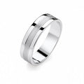 Men’s 5mm Wedding Ring in White Gold