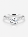 Round Diamond Engagement Ring Platinum Labgrown 2 Ct Solitaire