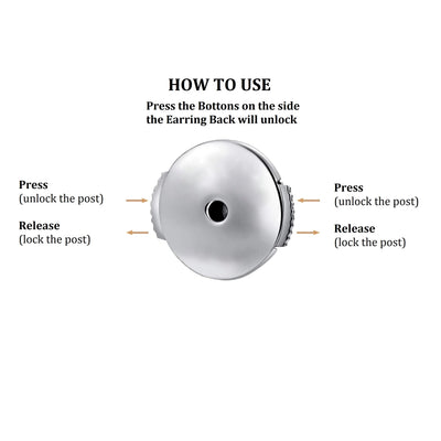 Certified D/VS 2.00 Lab Grown Round Diamond Martini Stud Earrings in 18k White Gold - Alpha Fittings