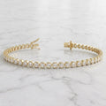 2.50ct Round Diamond Tennis Bracelet - 18k Yellow Gold