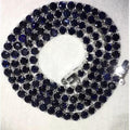 100% Natural Diamond Cut Sapphire Tennis Necklace & Bracelet- 25Ct+10Ct