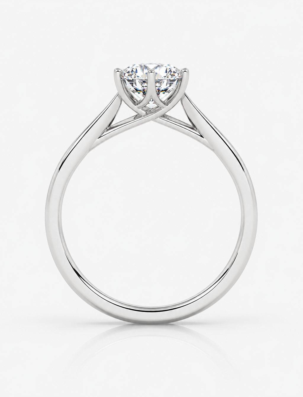 Round Diamond Engagement Ring Platinum Labgrown 2 Ct Solitaire