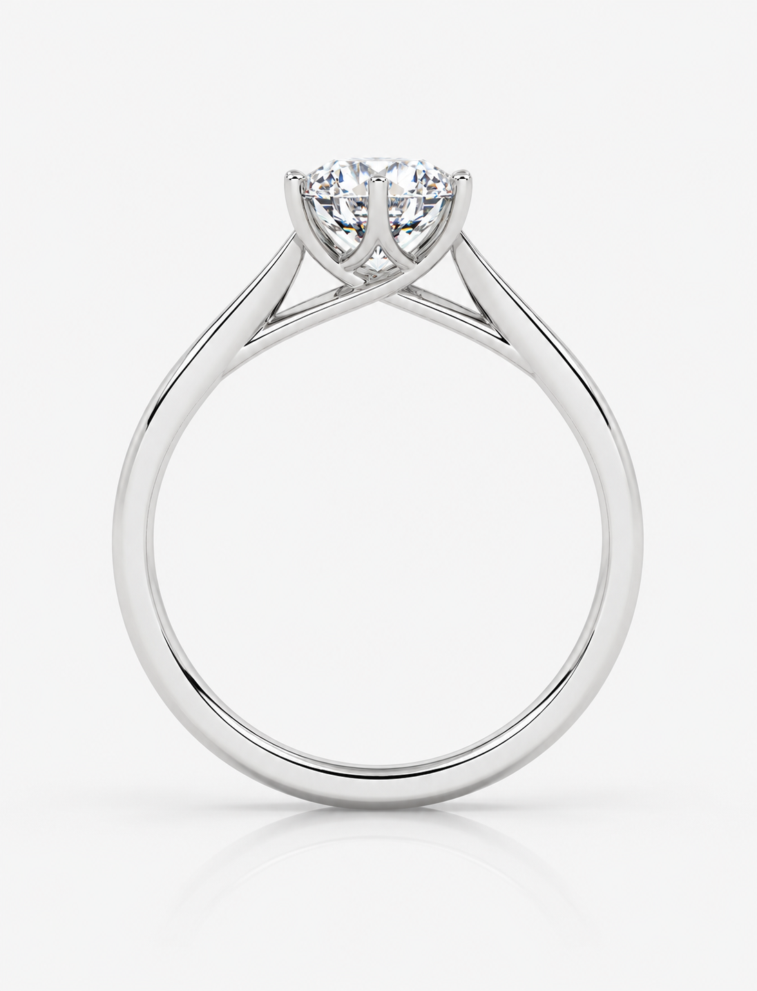 Round Diamond Engagement Ring Platinum Labgrown 2 Ct Solitaire