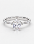 Pear Diamond Engagement Ring Platinum Labgrown 2.10 Ct Solitaire