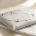 3 Round Diamond Charm Bracelet Crafted in 18k Gold - F/VS