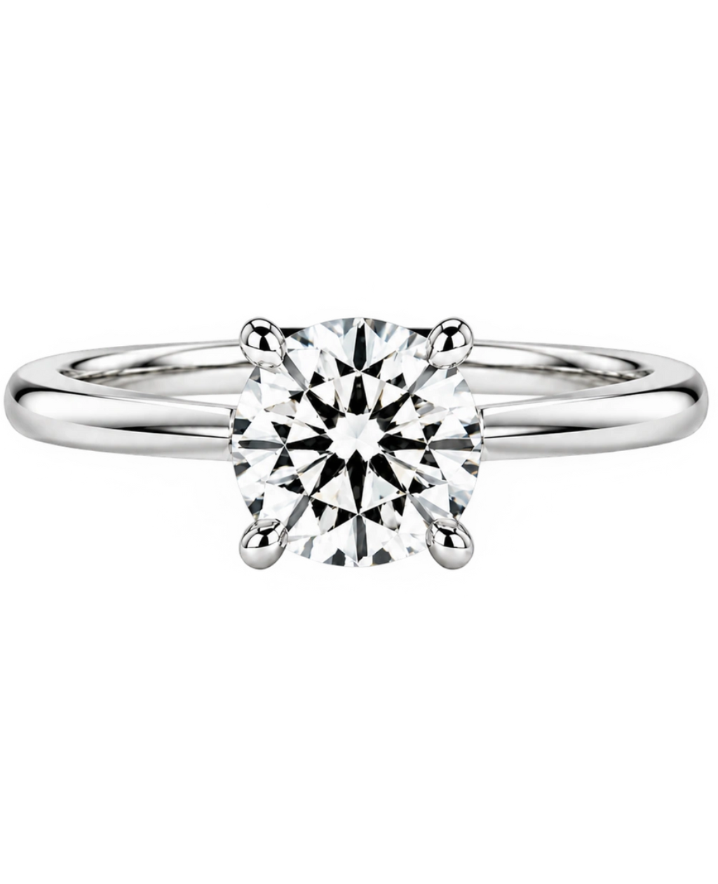 IGI Certified 2.00ct E/VS Round Lab Diamond Solitaire Engagement Ring in Platinum