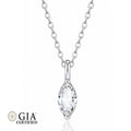 GIA Certified Marquise Natural Diamond Solitaire Pendant in Gold (0.30–1.00CT)