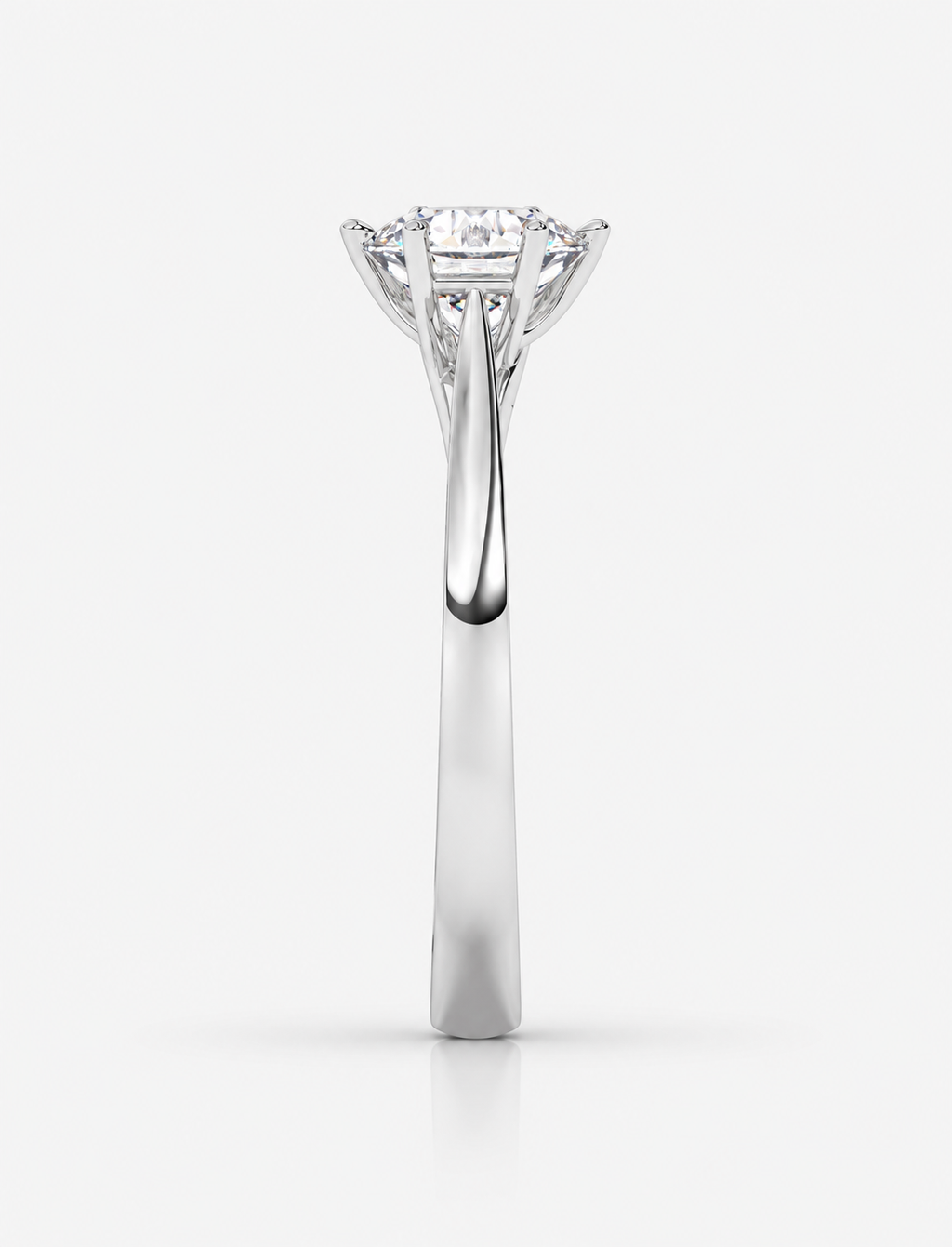 Round Diamond Engagement Ring Platinum Labgrown 2 Ct Solitaire