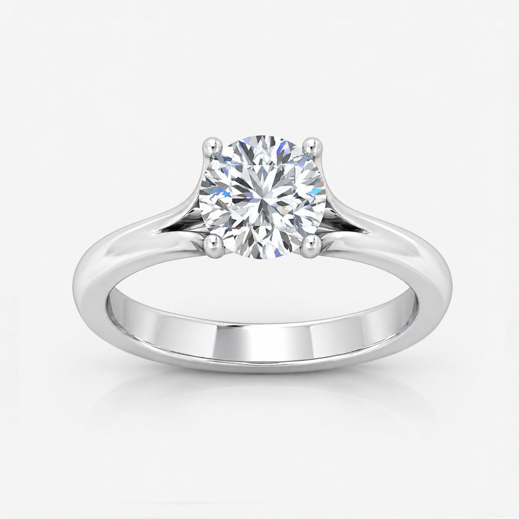 IGI Certified 2.00 Carat E/VS Round Solitaire Claw Set Engagement Ring in Gold & Platinum