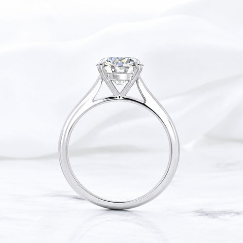 1.00CT D/VS Classic Round Diamond Solitaire Engagement Ring