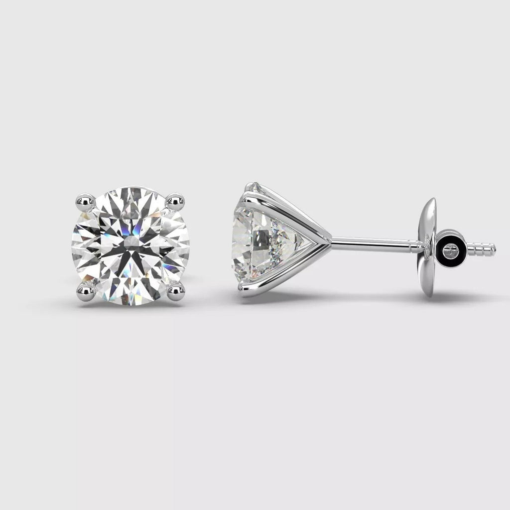 Platinum Diamond Stud Earrings