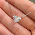 Certified 2.00Ct Heart Diamond Amada Solitaire Pendant Necklace for Women
