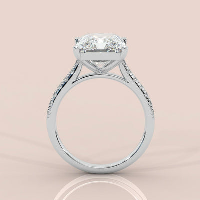 4.00Ct - 7.00Ct IGI Certified Radiant Diamond Engagement Ring Platinum