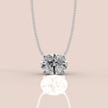 IGI Certified Oval Diamond Solitaire Pendant Necklace for Women in 18k Gold 1.00Ct-3.00Ct