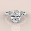 Special Offer ! E/VS 1.00-3.00 CT IGI Certified Oval Diamond  Solitaire Engagement Ring in Platinum