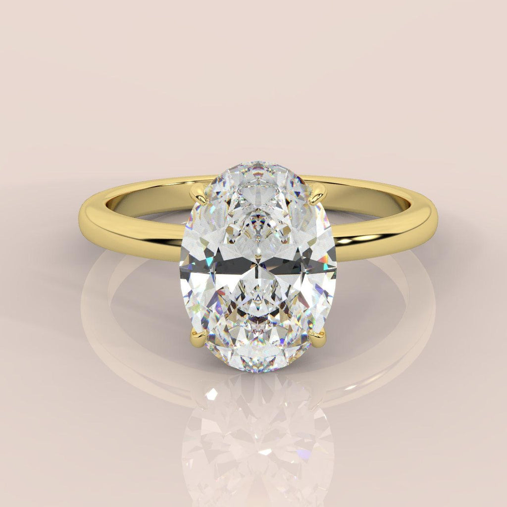 Special Offer ! E/VS 1.00-3.00 CT IGI Certified Oval Diamond  Solitaire Engagement Ring in Platinum