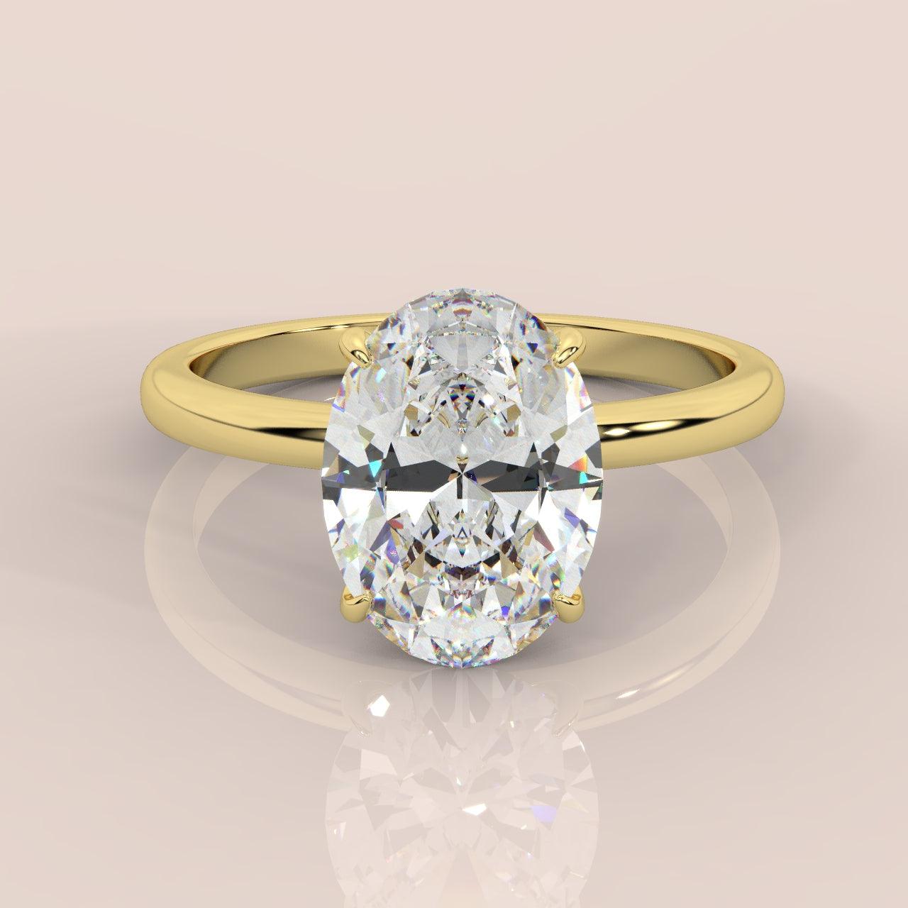 Special Offer ! E/VS 1.00-3.00 CT IGI Certified Oval Diamond  Solitaire Engagement Ring in Platinum