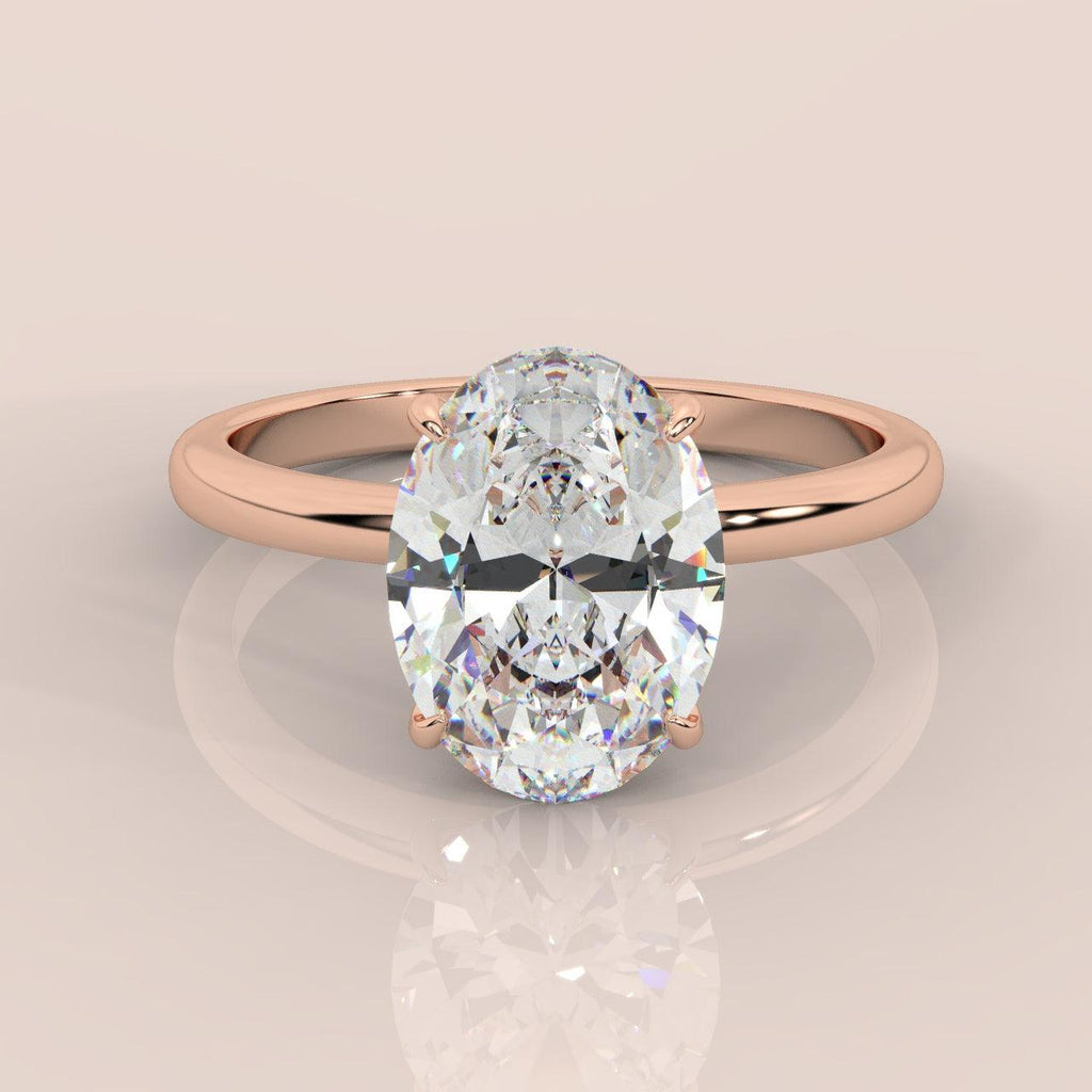 Special Offer ! E/VS 1.00-3.00 CT IGI Certified Oval Diamond  Solitaire Engagement Ring in Platinum
