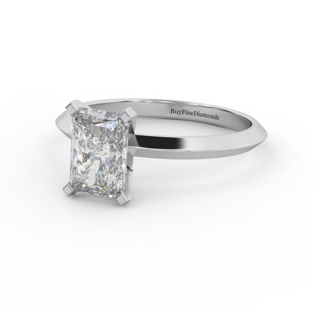 IGI Certified Radiant Diamond Solitaire Engagement Ring Platinum 1.00Ct-7.00Ct