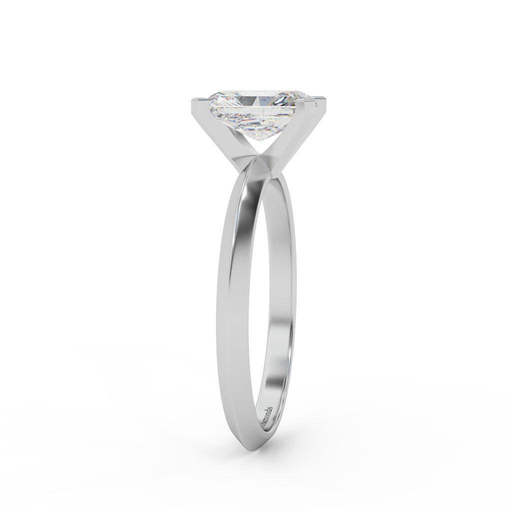 IGI Certified Radiant Diamond Solitaire Engagement Ring Platinum 1.00Ct-7.00Ct