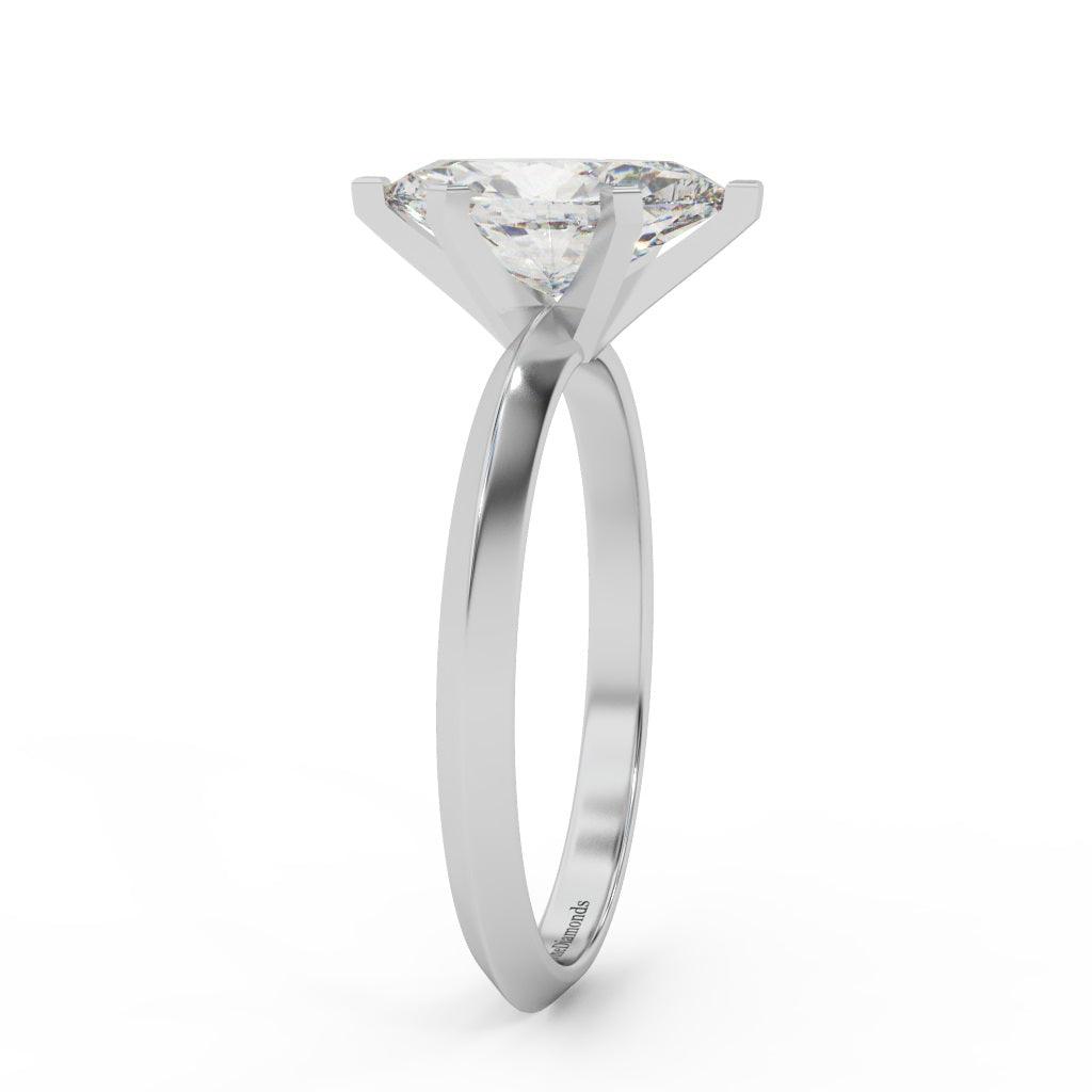 Exceptional Quality Certified Marquise Diamond Solitaire Engagement Ring 1.00ct