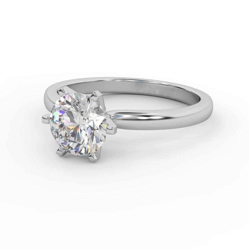 Clearance IGI Certified D-F/VS 4.00Ct Round Diamond Solitaire Engagement Ring in Platinum