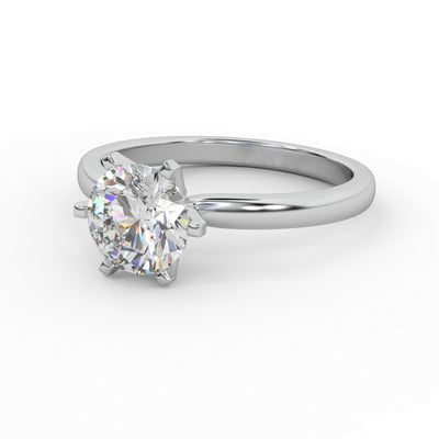 Clearance IGI Certified D/VS 4.00Ct Round Diamond Solitaire Engagement Ring in Platinum