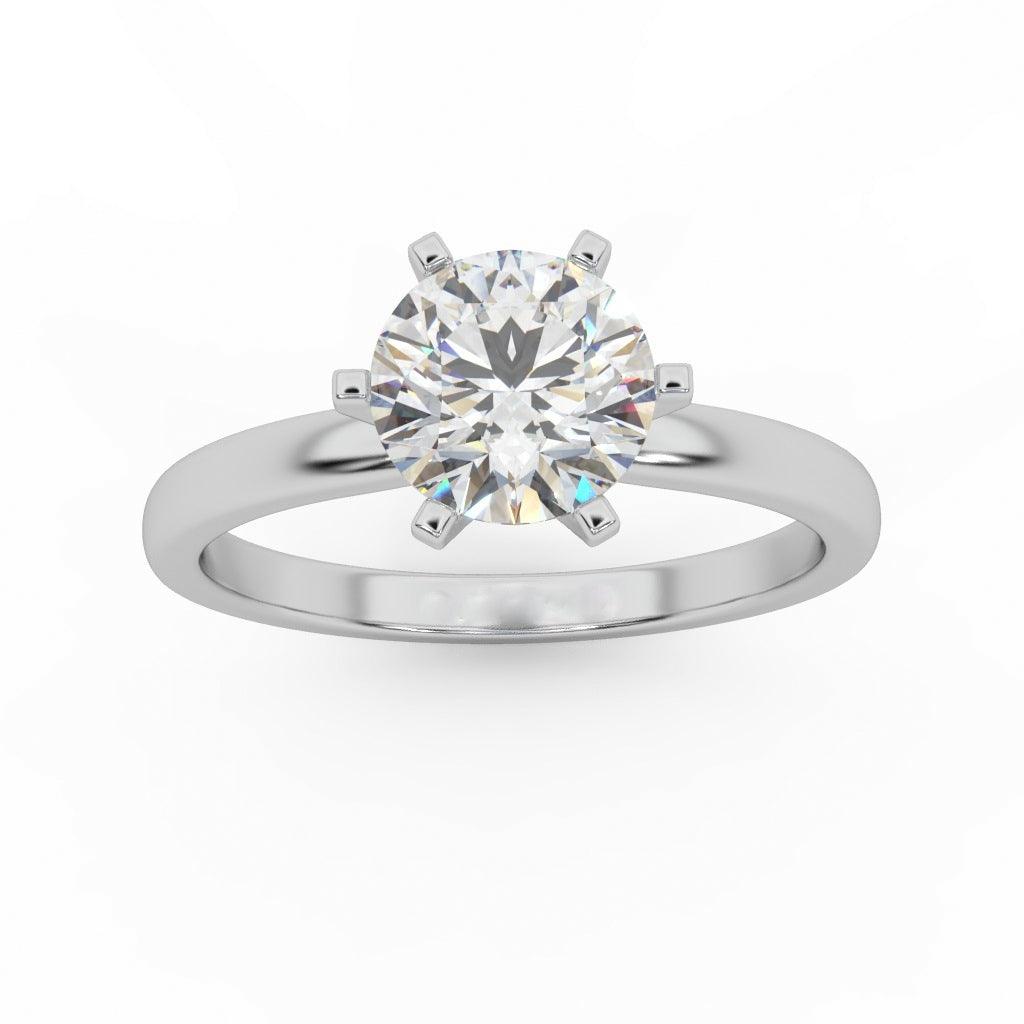 Clearance IGI Certified D-F/VS 4.00Ct Round Diamond Solitaire Engagement Ring in Platinum