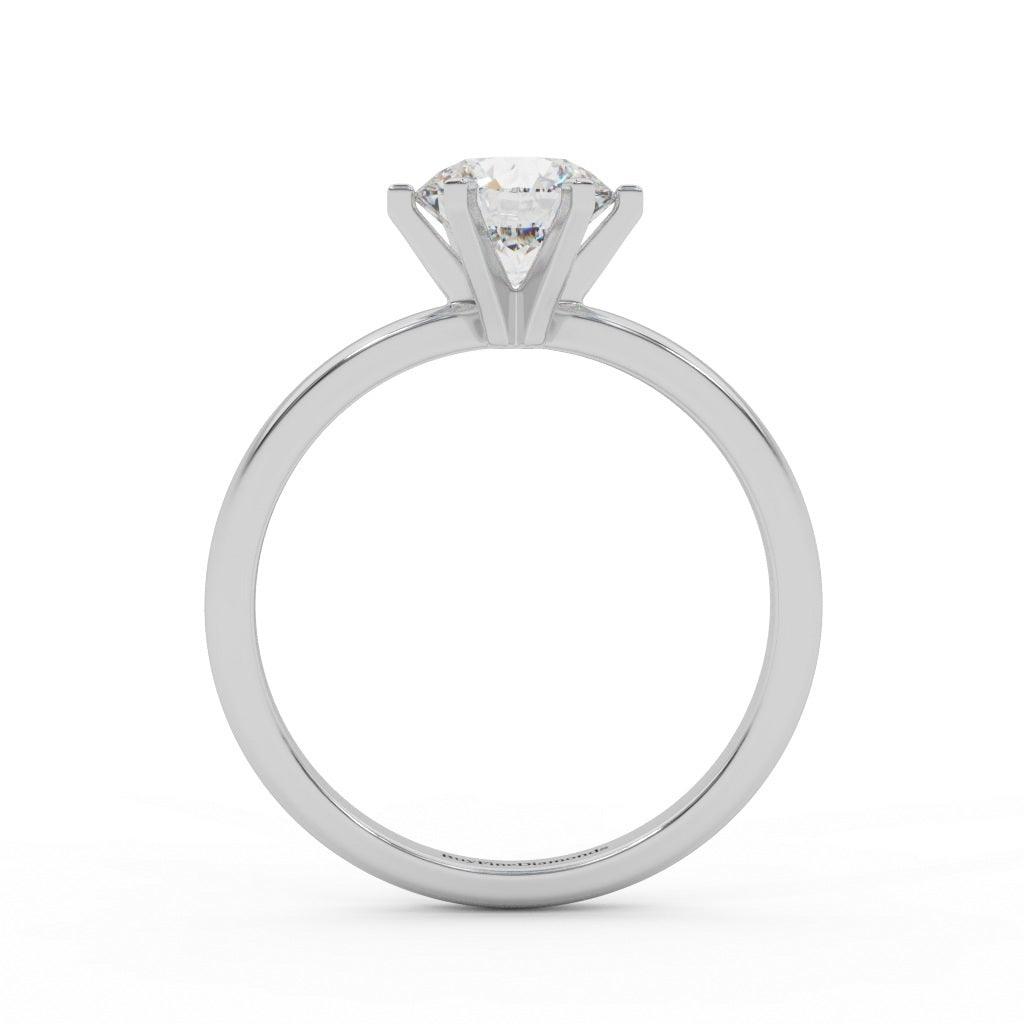 Clearance IGI Certified D-F/VS 4.00Ct Round Diamond Solitaire Engagement Ring in Platinum