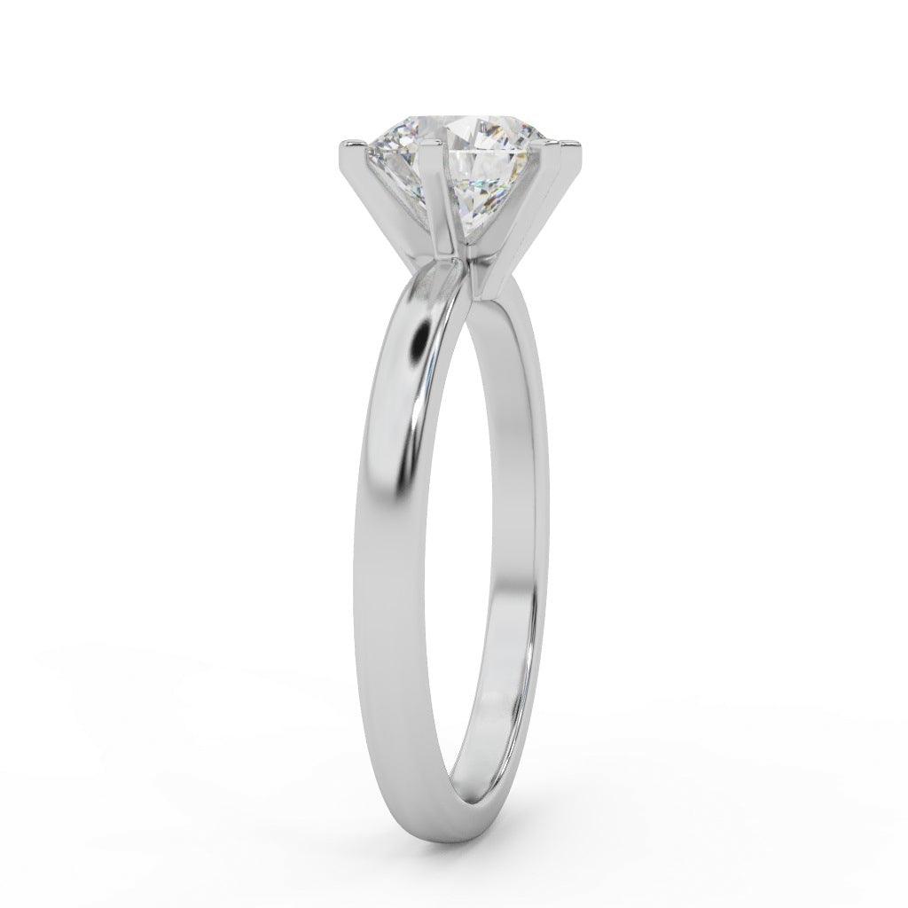 Clearance IGI Certified D-F/VS 4.00Ct Round Diamond Solitaire Engagement Ring in Platinum