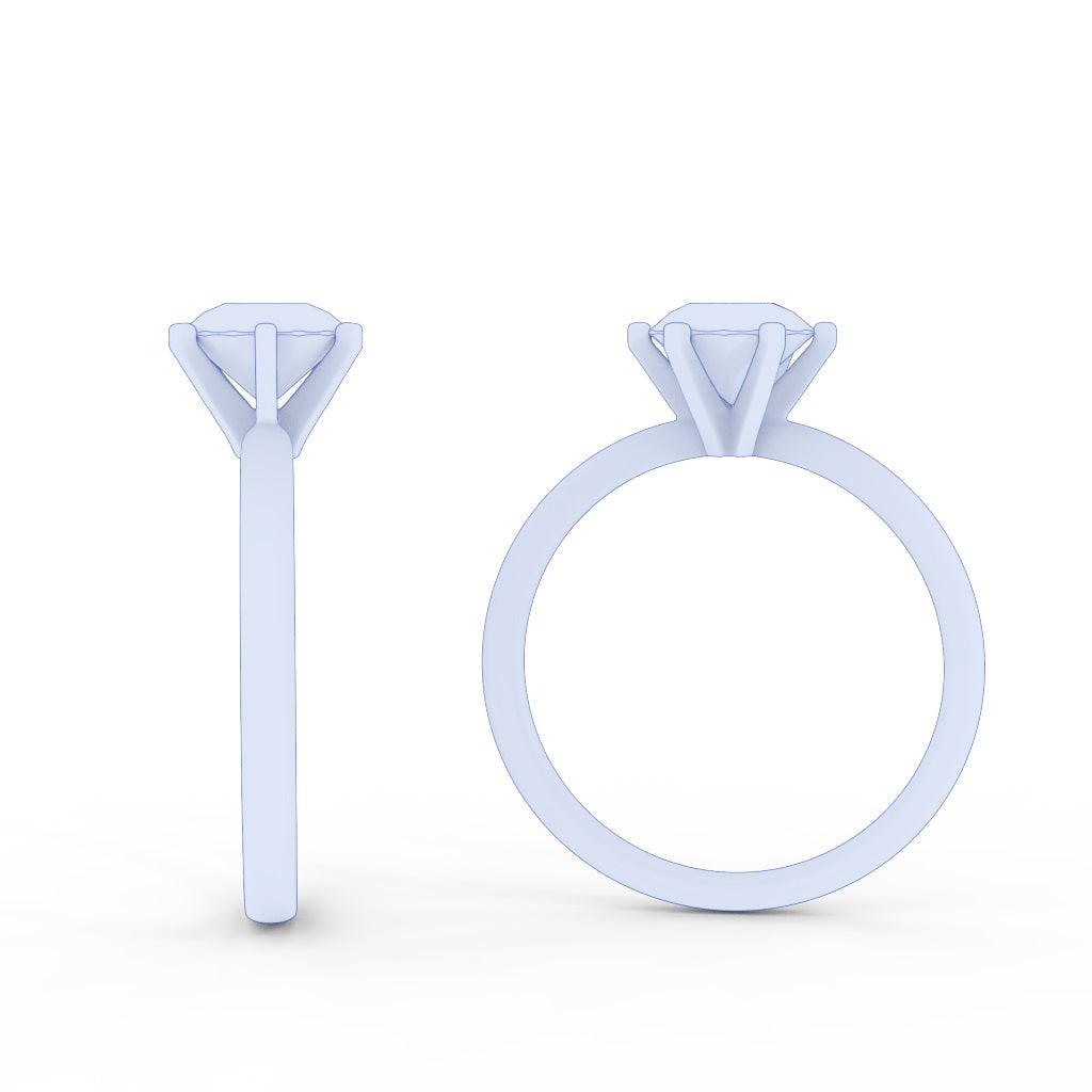 Clearance IGI Certified D-F/VS 4.00Ct Round Diamond Solitaire Engagement Ring in Platinum