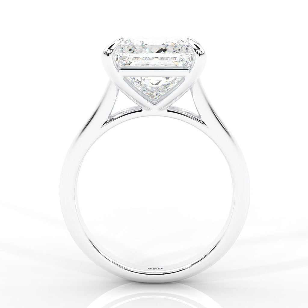Clearance F/VS 3.00Ct - 4.00Ct Princess Diamond Engagement Ring in Platinum (Stone Size 8.60mm)